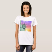 Lady Liberty en Sunrise T-Shirt (Voorkant volledig)