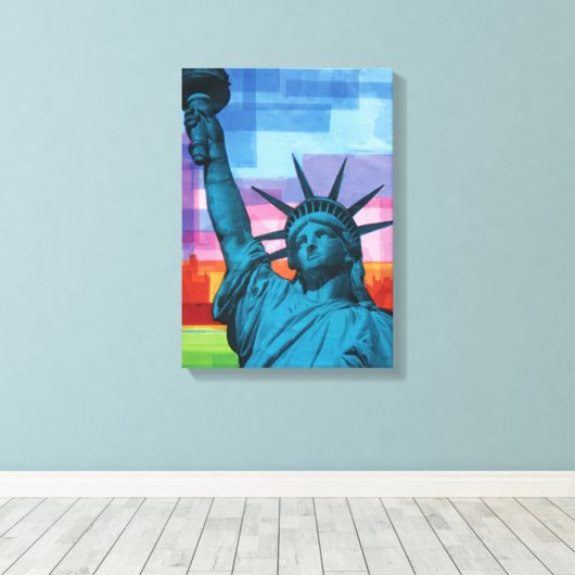 Lady Liberty Fine Art Print (Insitu (Houten vloer))