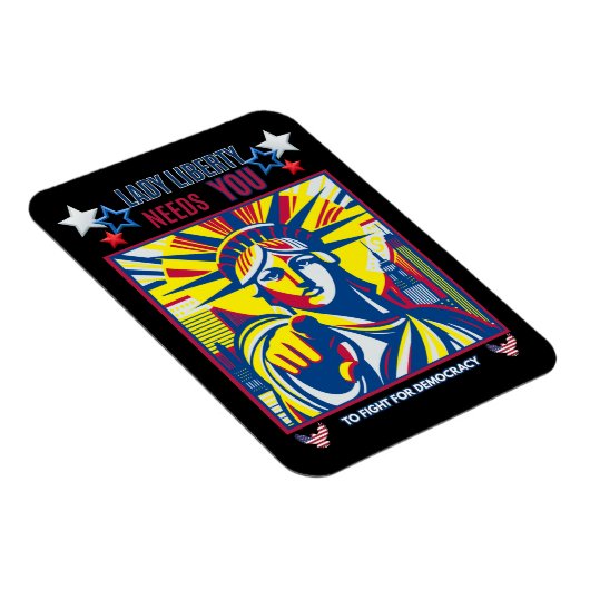 Lady Liberty heeft je nodig! Black BG vecht tegen  Magneet (Rechterzijde)