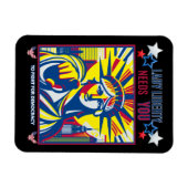 Lady Liberty heeft je nodig! Black BG vecht tegen  Magneet (Horizontaal)