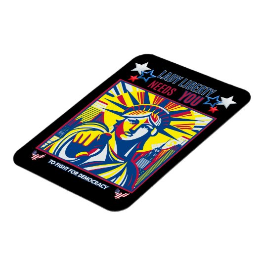 Lady Liberty heeft je nodig! Black BG vecht tegen  Magneet (Linkerzijde)