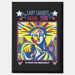 Lady Liberty heeft je nodig! Black BG vecht tegen  Magneet
