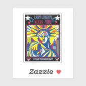 Lady Liberty heeft je nodig! Black BG vecht tegen  Sticker (Vel)