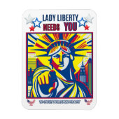 Lady Liberty heeft je nodig! White BG vecht tegen  Magneet (Verticaal)