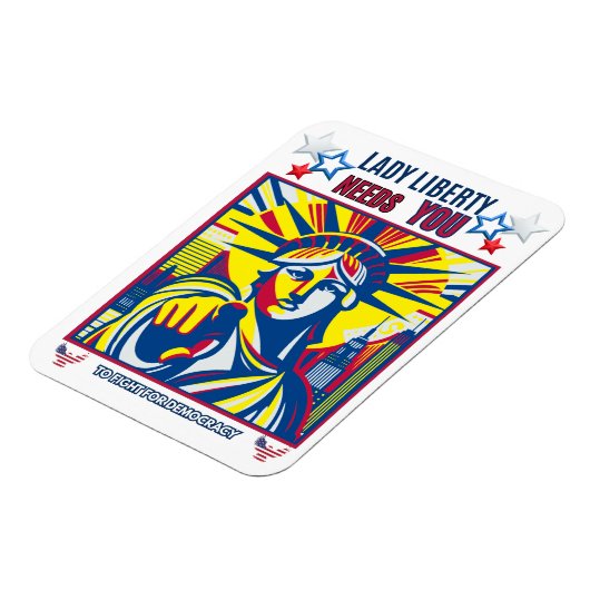 Lady Liberty heeft je nodig! White BG vecht tegen  Magneet (Linkerzijde)
