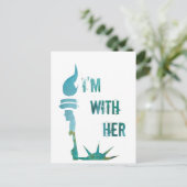 Lady Liberty, ik ben bij haar protestantse Briefka Briefkaart (Staand voorkant)