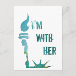 Lady Liberty, ik ben bij haar protestantse Briefka Briefkaart