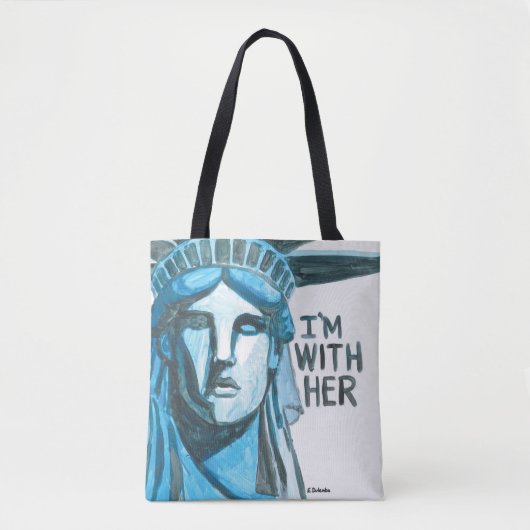 Lady Liberty - Ik ben bij haar Tote Bag (Voorkant)