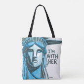Lady Liberty - Ik ben bij haar Tote Bag (Achterkant)