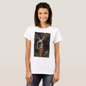 Lady Liberty in de vlag T-shirt (Voorkant volledig)