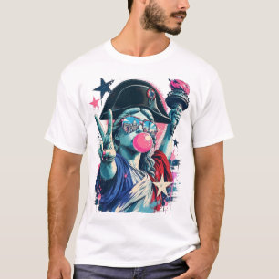 Lady Liberty in Parijs T-shirt