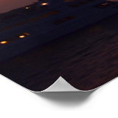 Lady Liberty in Sunset Poster (Hoek)
