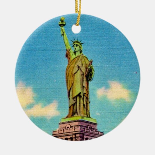 Lady Liberty Keramisch Ornament (Voorkant)