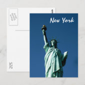 Lady Liberty (kleur) Briefkaart (Voorkant / Achterkant)