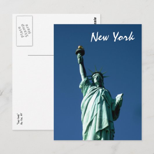 Lady Liberty (kleur) Briefkaart (Voorkant / Achterkant)