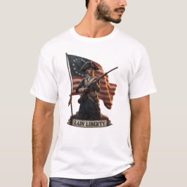 Lady Liberty Koloniale Vrouw  T-shirt