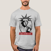 Lady Liberty Lees verboden boeken T-shirt (Voorkant)
