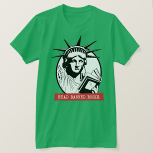 Lady Liberty Lees verboden boeken T-shirt