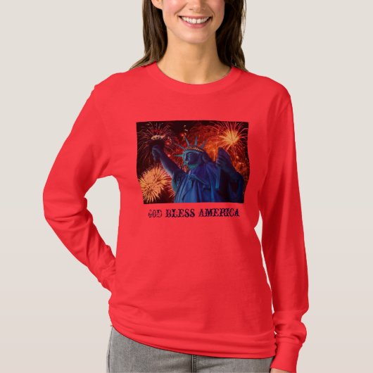 Lady Liberty Long Sleeve Shirt (Voorkant)