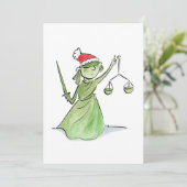 Lady Liberty met kerst Kaart (Staand voorkant)