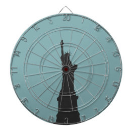 Lady Liberty Metal Cage Dartboard Dartbord
