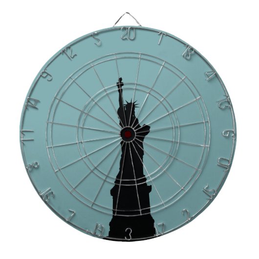 Lady Liberty Metal Cage Dartboard Dartbord (Voorkant)