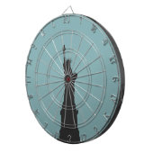 Lady Liberty Metal Cage Dartboard Dartbord (Voorkant Rechts)