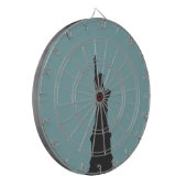 Lady Liberty Metal Cage Dartboard Dartbord (Voorkant Links)