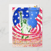 Lady Liberty, New York Briefkaart (Voorkant / Achterkant)
