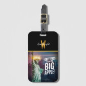 Lady Liberty NYC Groeten Bagagelabel (Voorkant (verticaal))
