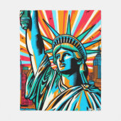 LADY LIBERTY-NYC GROOVE 4 FLEECE DEKEN (Voorkant)
