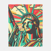 LADY LIBERTY-NYC GROOVE 5 FLEECE DEKEN (Voorkant)