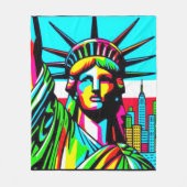 LADY LIBERTY-NYC GROOVE FLEECE DEKEN (Voorkant)