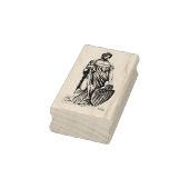Lady Liberty of Columbia met Zwaard en Schild Rubberstempel (Stempel)