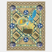 "Lady Liberty of the Nile" Art Fleece Blanket Deken (Voorkant)