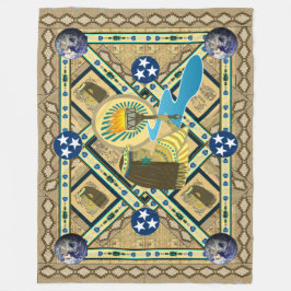 "Lady Liberty of the Nile" Art Fleece Blanket Deken