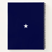Lady Liberty on Navy Blue Notitieboek (Achterkant)