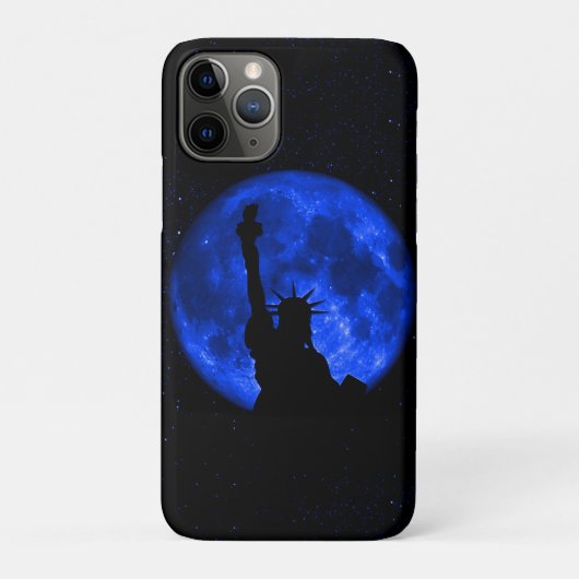 Lady Liberty onder de blauwe maan Case-Mate iPhone Case (Achterkant)
