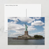 Lady Liberty op een zomerdag Briefkaart (Voorkant / Achterkant)