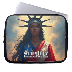 Lady Liberty opnieuw voorgesteld - Een nieuw gezic Laptop Sleeve