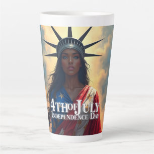 Lady Liberty opnieuw voorgesteld – Een nieuw gezic Latte Mok