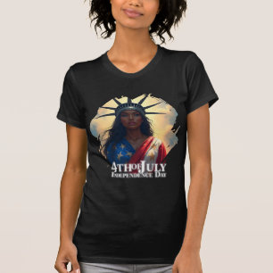 Lady Liberty opnieuw voorgesteld – Een nieuw gezic T-shirt