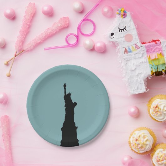Lady Liberty Paper-Borden Papieren Bordje (Feest)