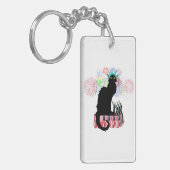 Lady Liberty - Patriotic Le Chat Noir Sleutelhanger (Voorkant Links)
