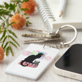 Lady Liberty - Patriotic Le Chat Noir Sleutelhanger (Voorkant Rechts)