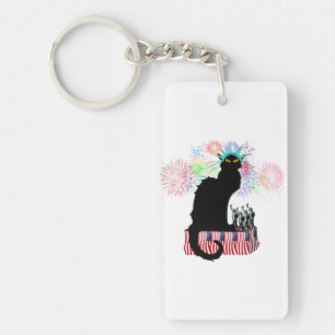 Lady Liberty - Patriotic Le Chat Noir Sleutelhanger