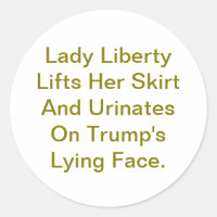 Lady Liberty Pist Op Trump Hankamer Artjunkhaus