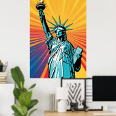 Lady Liberty Poster (Thuiskantoor)