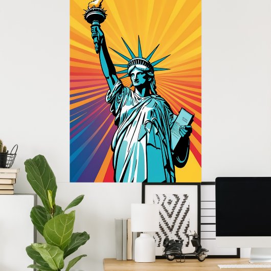 Lady Liberty Poster (Thuiskantoor)