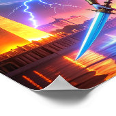 Lady Liberty Pro-Democracy USA Worth Saving Art Poster (Hoek)